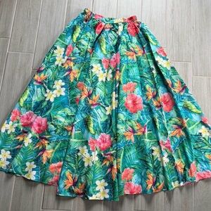 Rachel Zoe Tropical Floral A-Line Maxi Skirt Size Small NWT